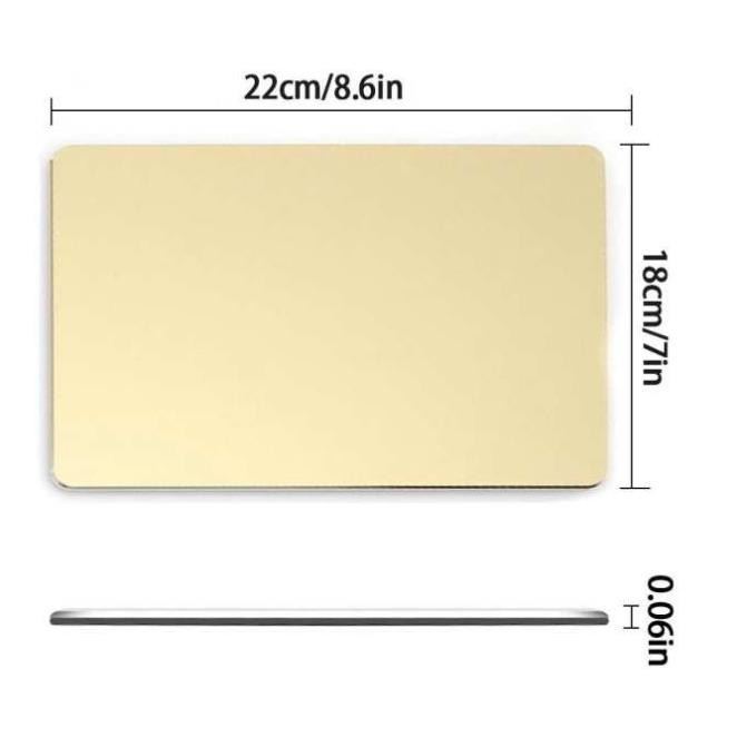 Freeship 50k Miếng lót chuột Mi-pad bằng nhôm nguyên khối (Mouse Pad Aluminium)