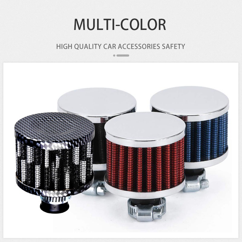 Bộ lọc khí nạp vào ô tô bằng sợi carbon Bộ lọc đa năng Chống rỉ Tự động Làm sạch Dòng lạnh Động cơ Làm sạch động cơ Bộ lọc không khí Bộ phận thay thế Phụ kiện nội thất ô tô
