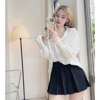 ❤️ Áo sơ mi nữ tay rộng basic unisex ảnh thật🌹