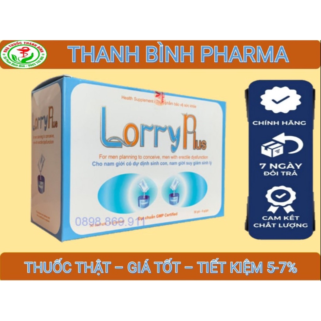 LORRY PLUS-TỐT CHO NAM GIỚI CÓ Ý ĐỊNH SINH CON-TPCN