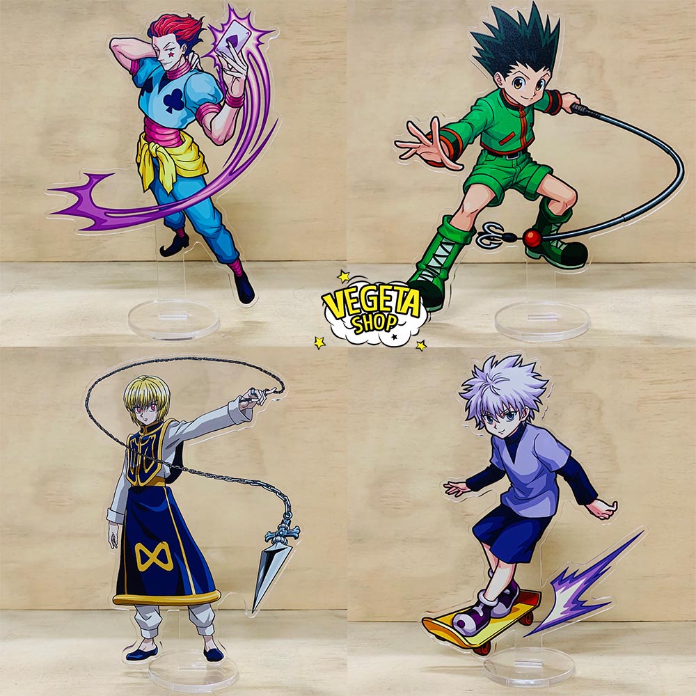 Mô Hình Tượng Standee Acrylic Mica 2 mặt - Hunter X Hunter - Gon Killua Kurapika Leorio Hisoka Genei Ryodan Feitan Machi