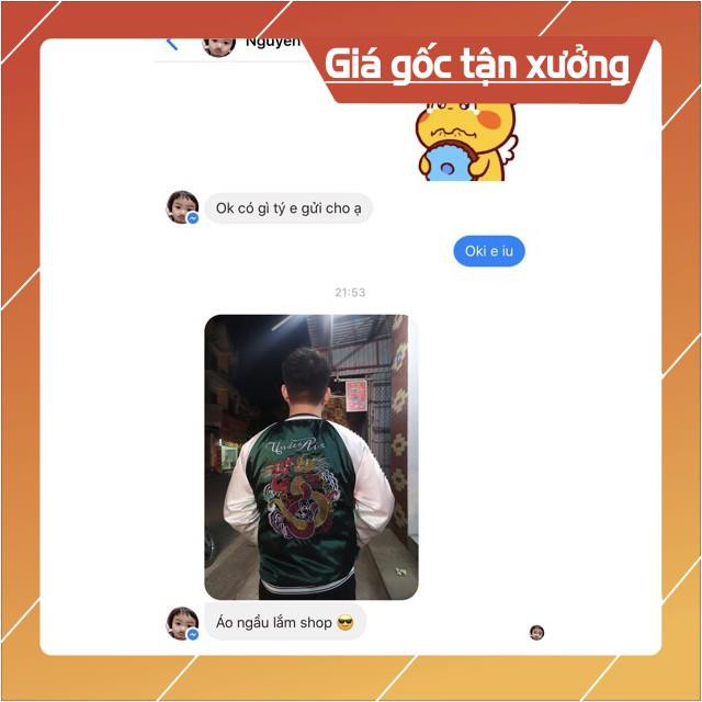 [Freship- Hàng cao cấp] (Ảnh thật) áo bomber thêu rồng XANH ❌❌❌ size M L sỉ lẻ | BigBuy360 - bigbuy360.vn