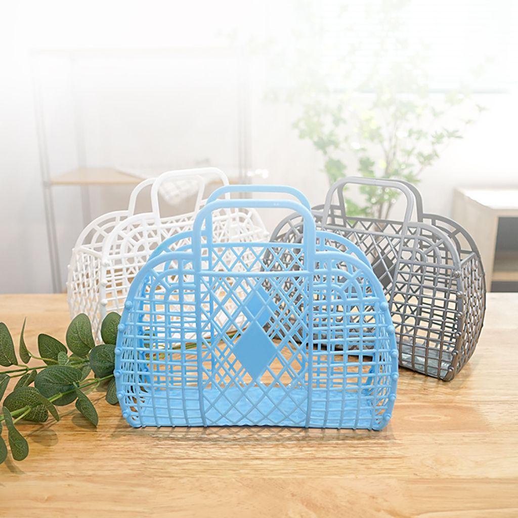 Giỏ Nhựa Đựng Hoa Dạng Lưới Có Thể Gấp Gọn Cho Nhà Tắm