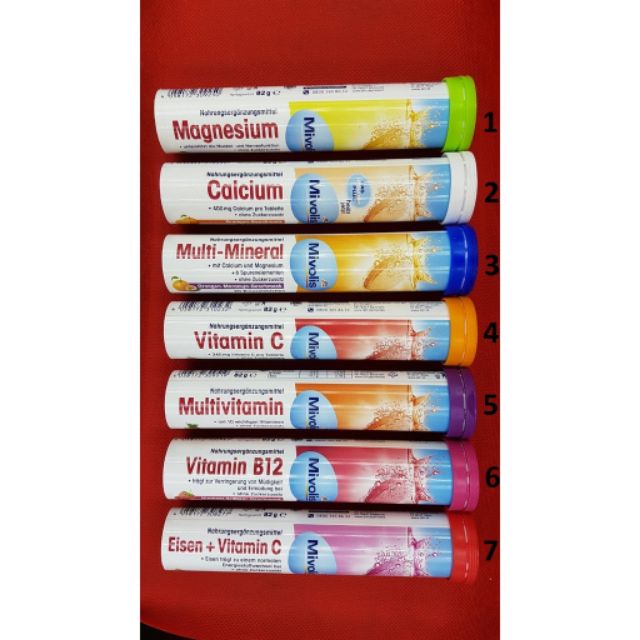 Viên sủi Mivolis không đường bổ sung vitamin chính hãng của Đức giao màu ngẫu nhiên | BigBuy360 - bigbuy360.vn