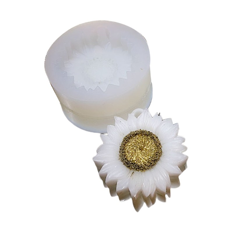 SEL Sunflower Epoxy Resin Mold Aromatherapy Plaster Silicone Mould DIY Crafts Soap Candle Handicrafts Decorations Tools