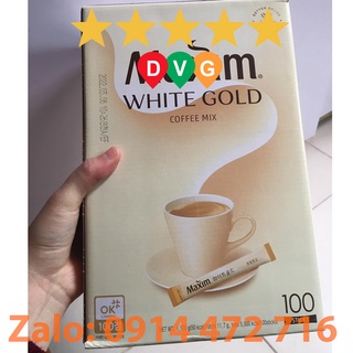 Hộp 100 gói cà phê hòa tan hàn quốc maxim white gold