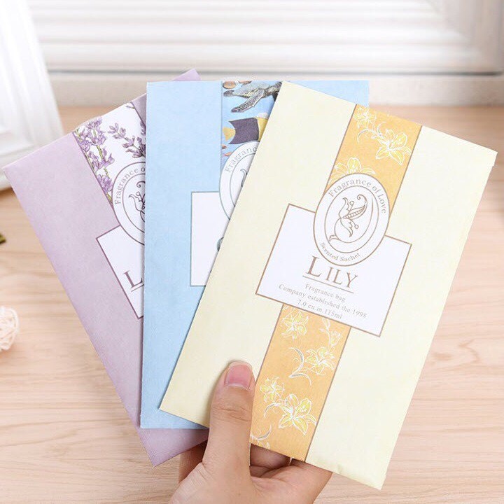 Túi thơm treo tủ quần áo, treo xe, phòng ngủ tinh dầu tự nhiên dễ chịu