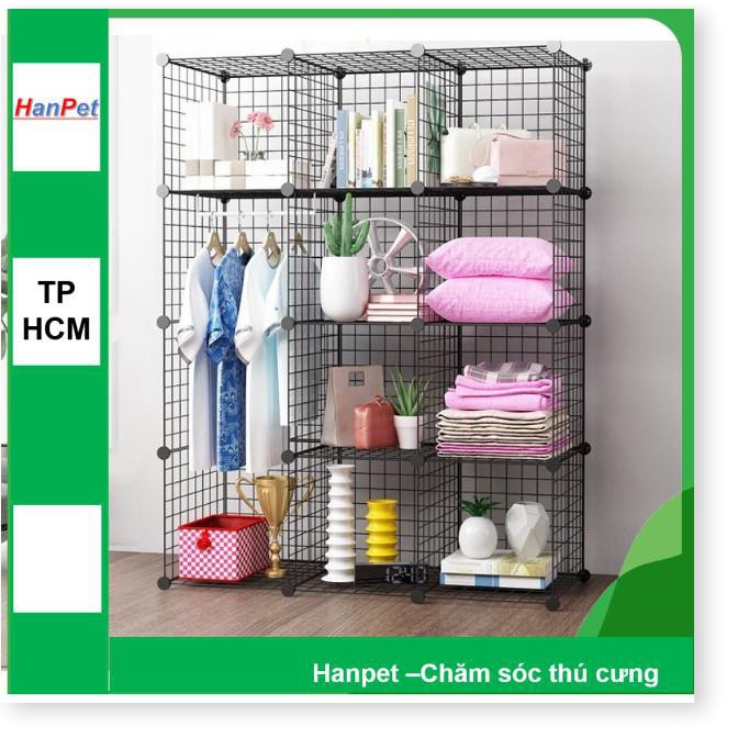 HN HP- Miếng ghép vạn năng 35x35cm - lắp ghép chuồng mèo, quây chó, làm kệ trang trí