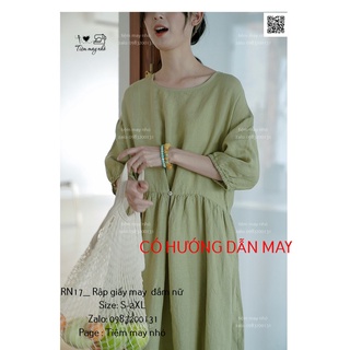 Rn17_rập váy xòe vai trễ nữ