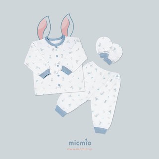 Bộ MioMio cài giữa dài tay 100% cotton mỏng mát