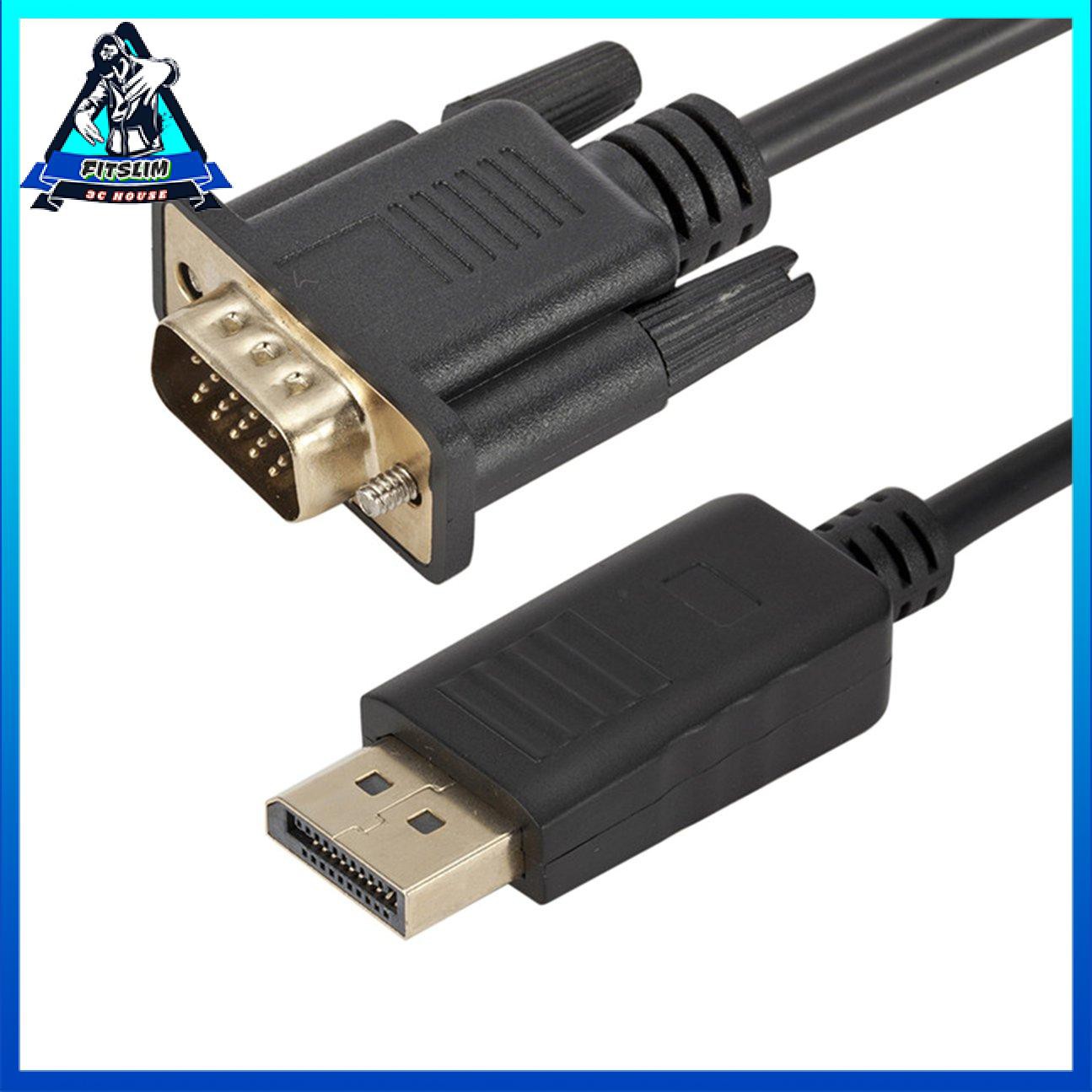 Bộ chuyển đổi Displayport sang Vga Bộ chuyển đổi cáp Dp Male sang Vga Cổng hiển thị 1080P