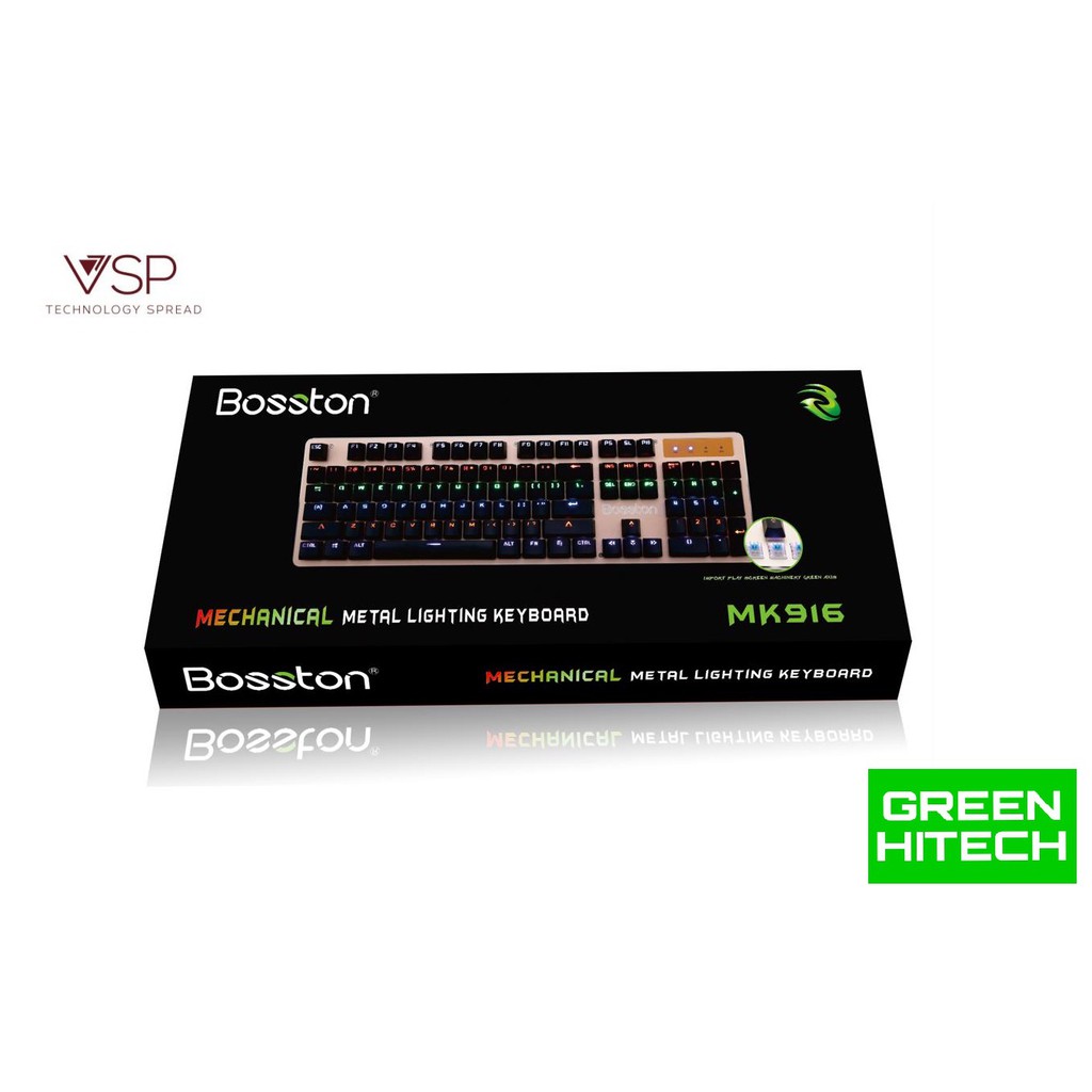 Bàn Phím Cơ Bosston MK916 Blue Switch - Gaming Keyboard