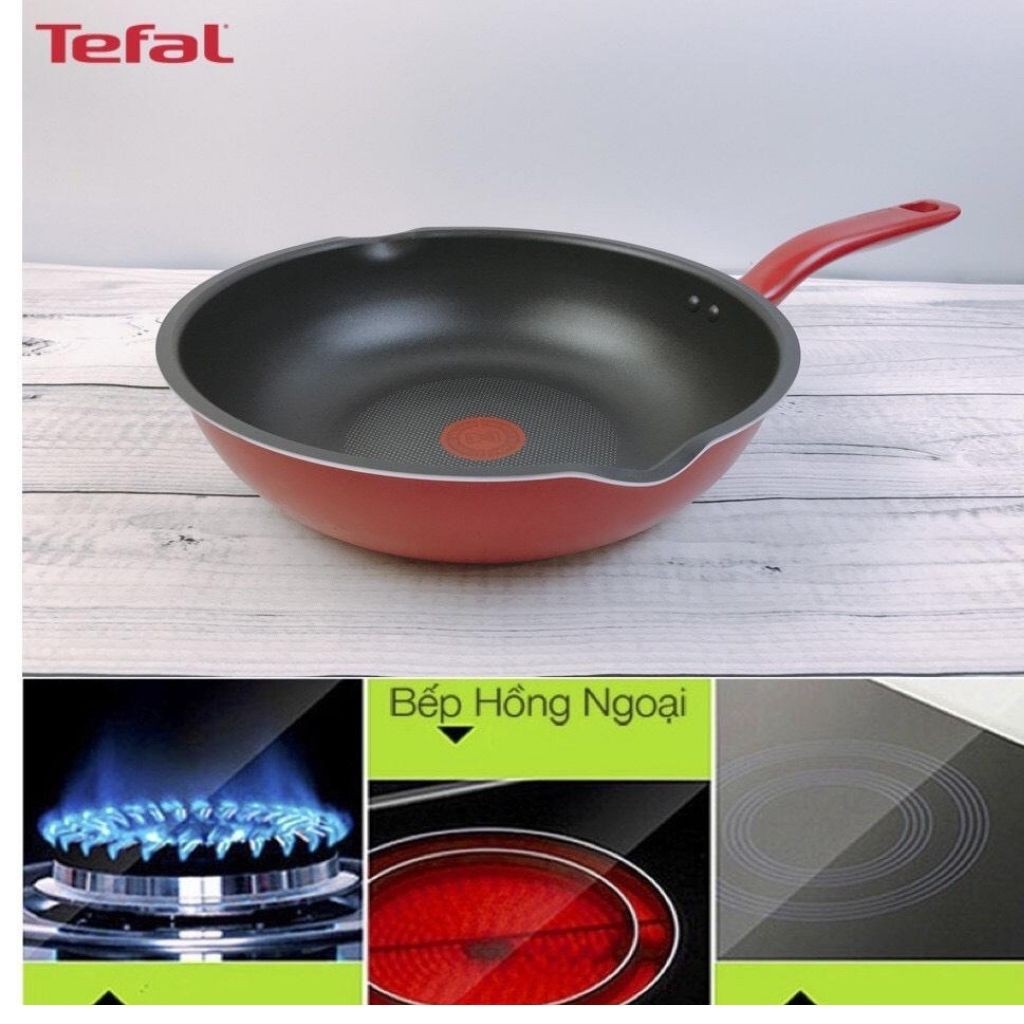 Chảo sâu lòng Tefal đáy từ 🥰 free ship🥰 chảo sâu lòng đáy từ Tefal  So Chef   Plus chống dính cao cấp 24 cm- 28 cm