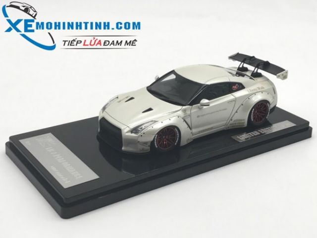 Xe Mô Hình Nissan GTR R35 Liberty Walk 1:43 Onemodel (Trắng)