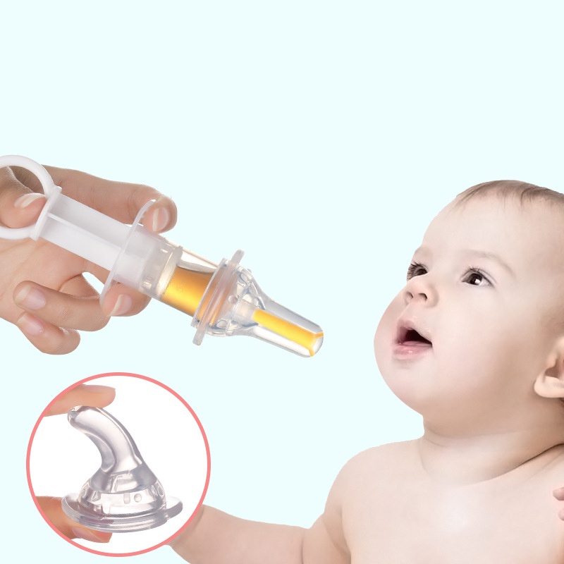Dụng cụ cho bé uống thuốc có nắp đậy tiện lợi