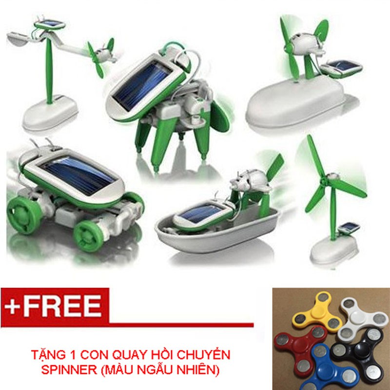 Bộ lắp ghép năng lượng mặt trời Creative Kids Toy - Tặng 1 con quay spinner.