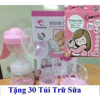 Máy hút sữa Kichilachi phiên bản mới lực hút mạnh tặng 30 túi trữ sữa