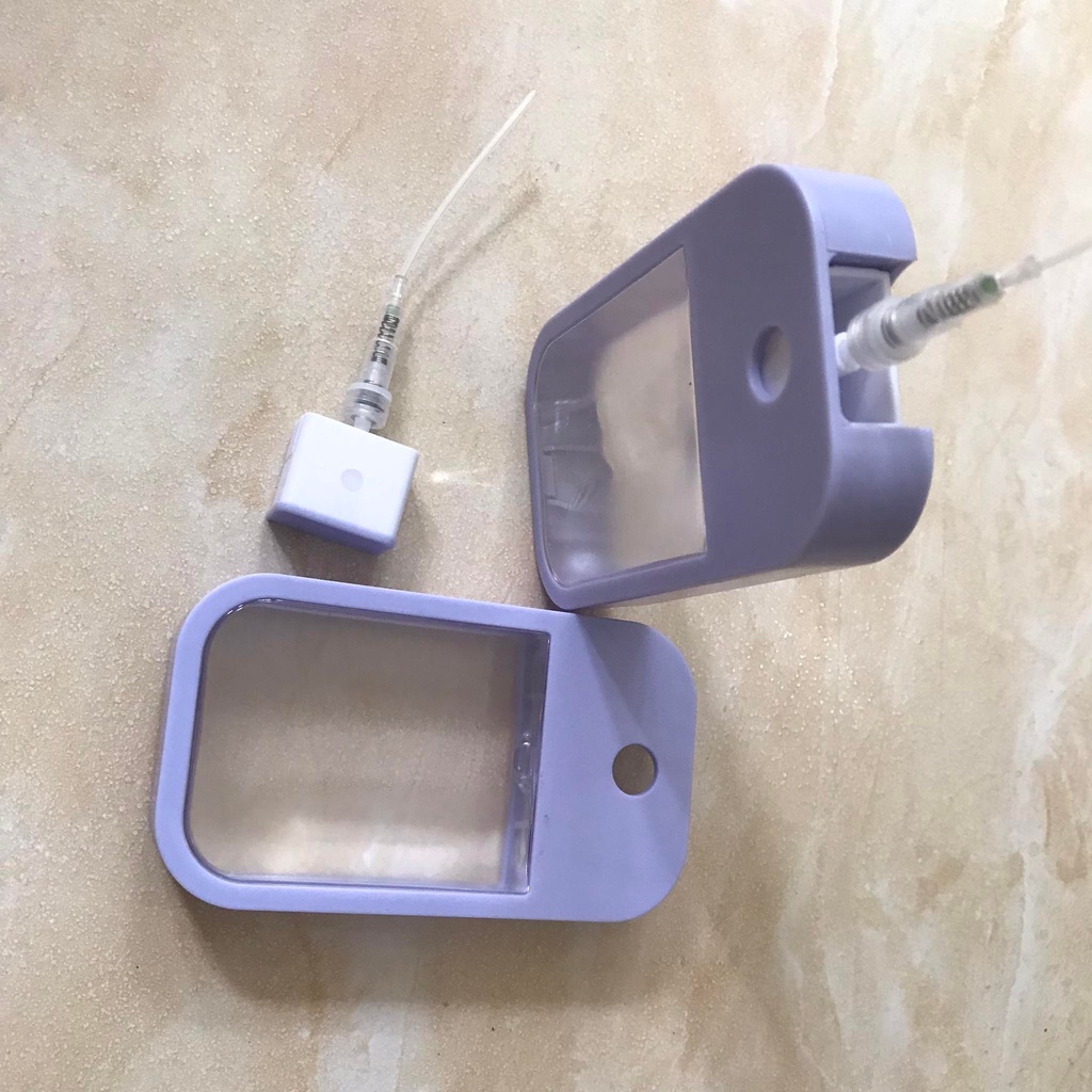 Phôi bình rửa tay 40mm màu tím nhẹ