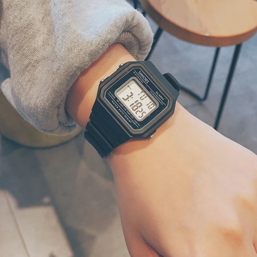 [Freeship 99k] Đồng hồ thể thao nữ Shhors size 30mm mặt vuông