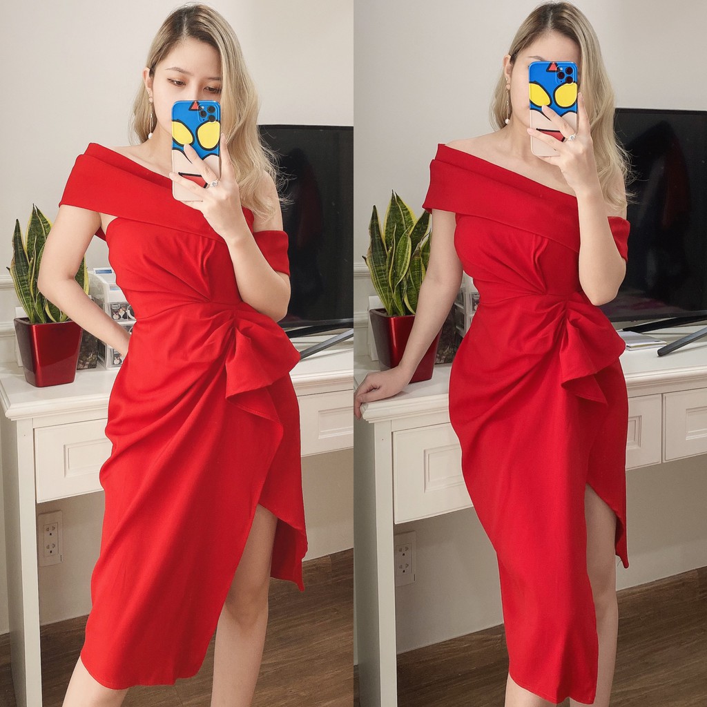 Đầm Thiết Kế 💙 CAO CẤP 💙 FREE SHIP 💙 Đầm cúp ngực lệch vai, thiết kế sang trọng, kèm hình ảnh độc quyền shop tự chụp | BigBuy360 - bigbuy360.vn