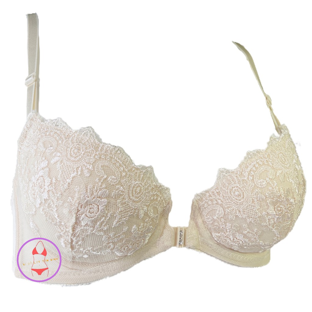 [Size 36-38] Áo ngực cài trước mút mỏng có gọng cao cấp cup A HM737