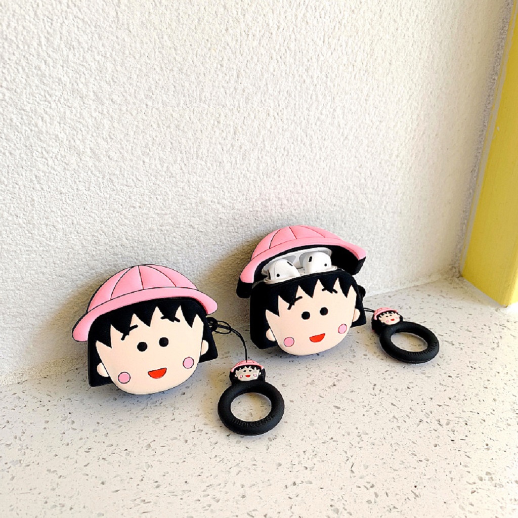 🔥 Case Ap 1/2 & Pro 🔥 Freeship 🔥 VỎ BỌC MARUKO ĐÁNG YÊU - Cho Tai Nghe Không Dây (Bluetooth) - MOBIL