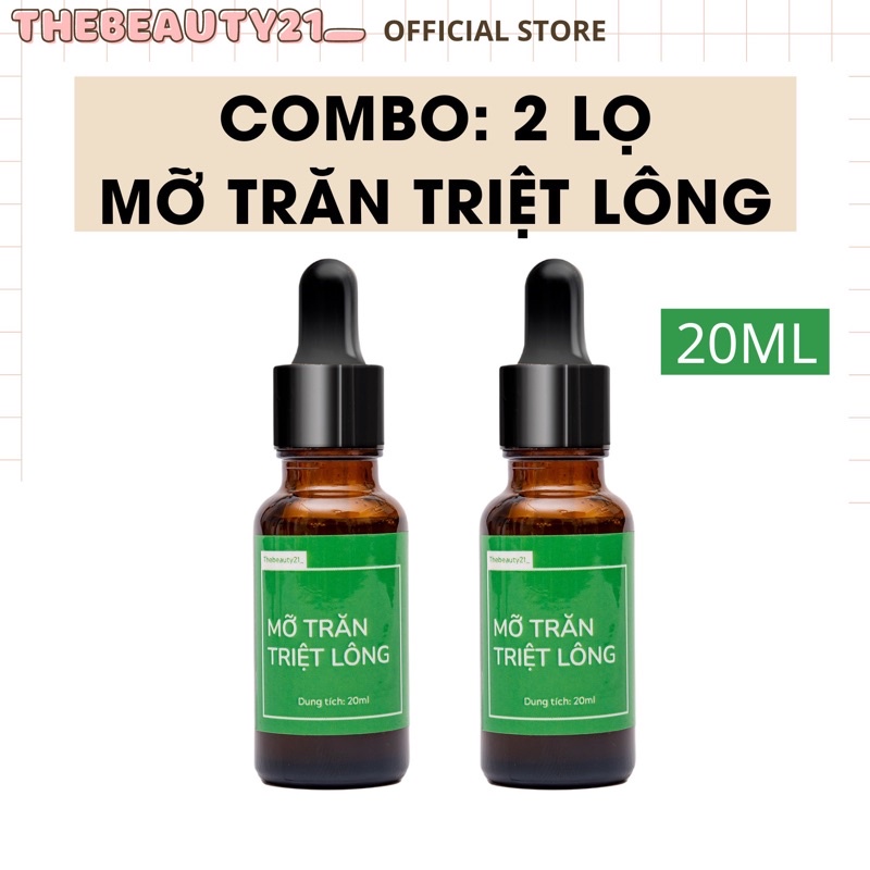 Combo: 2 Hộp Mỡ Trăn Triệt Lông Body (20ml x 2)