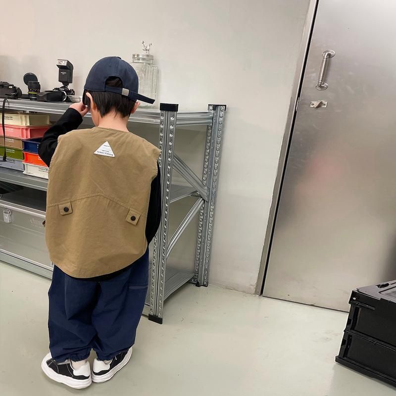 Áo Khoác Ghi Lê Thời Trang Xuân Thu Cho Bé Trai