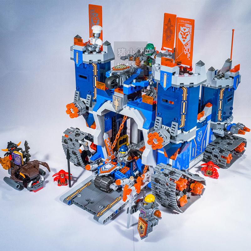 (có sẵn) bộ đồ chơi lắp ráp - QEEN 97006 Bộ Lắp Ráp Nexo Knights Lâu Đài Di Động