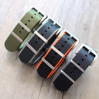 Dây Đeo Đồng Hồ Bằng Nylon Dày Dặn Chống Nước 20 22MM NATO Phong Cách Quân Đội