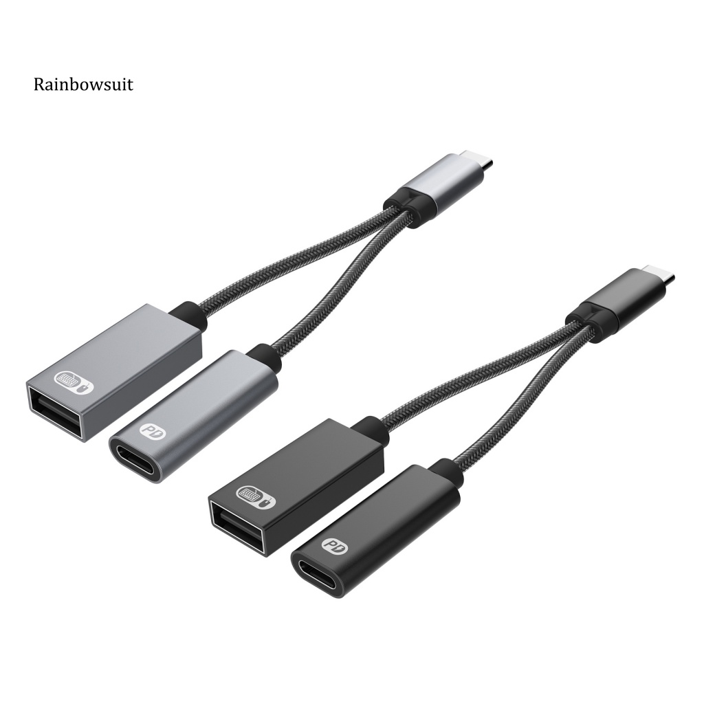 Cáp Chuyển Đổi USB 2.0 OTG Type-C Có Miếng Vá An Toàn Cho Laptop