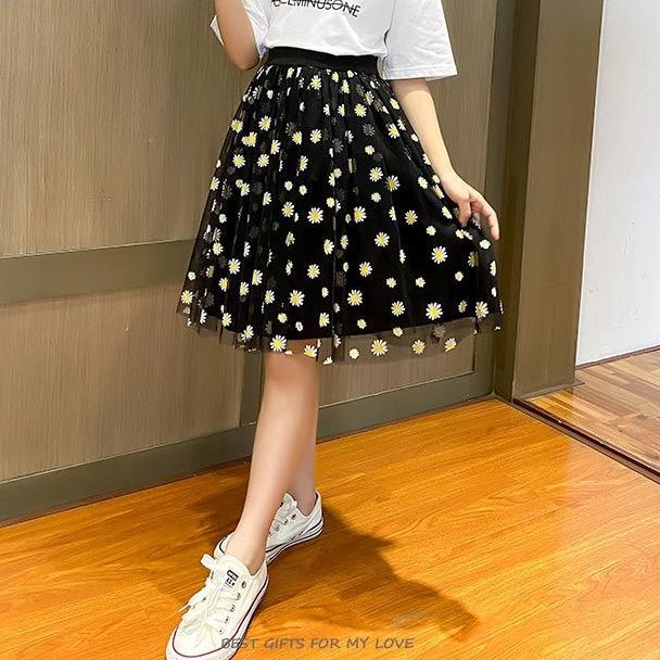 Đầm Công Chúa Mùa Hè Kiểu Dáng Mới 2022 In Họa Tiết Hoa Cúc Phong Cách Phương Tây Cho Bé Gái