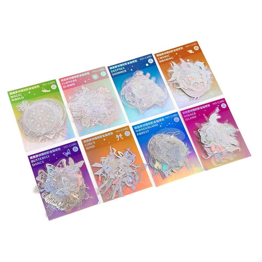 Sticker Dán Trang Trí Sổ Tay DIY Hình Kỳ Lân Và Bầu Trời Sao