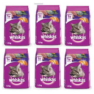 6 gói thức ăn mèo whiskas cá thu gói 1,2kg