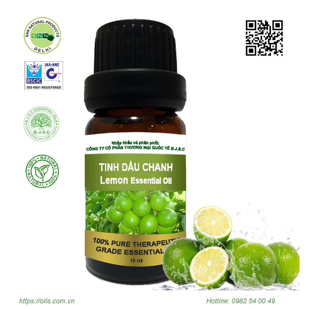 Tinh dầu Chanh 10ml nguyên chất nhập khẩu Ấn Độ 100%