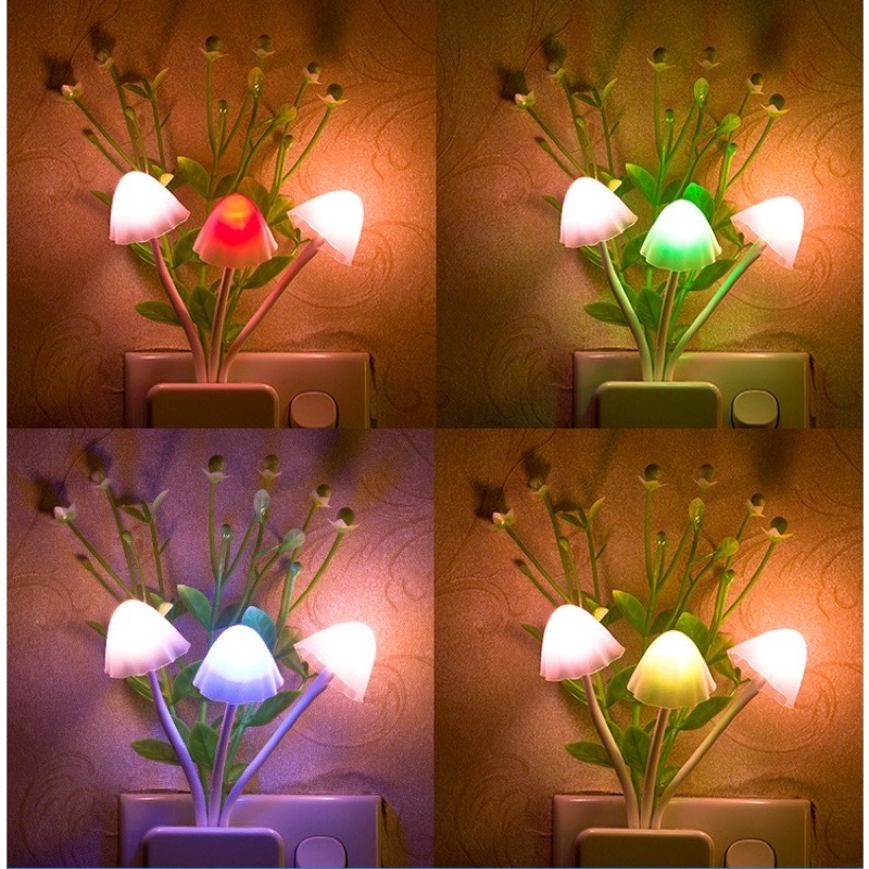 Đèn Ngủ Hình Nấm Dễ Thương