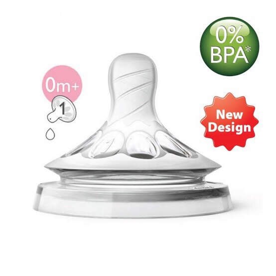 Bình sữa Philips Avent Natutal màu hồng 125ml