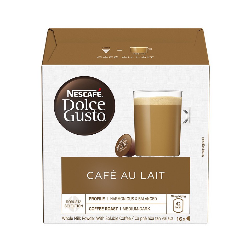 GIẢM GIÁ 20% CÀ PHÊ VIÊN NÉN NESCAFE DOLCE GUSTO VỊ AU LAIT