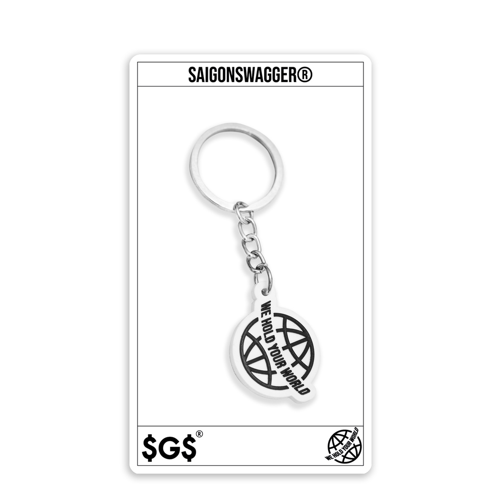 Móc Khóa Cao Su We Hold Your World SAIGON SWAGGER® Keyring