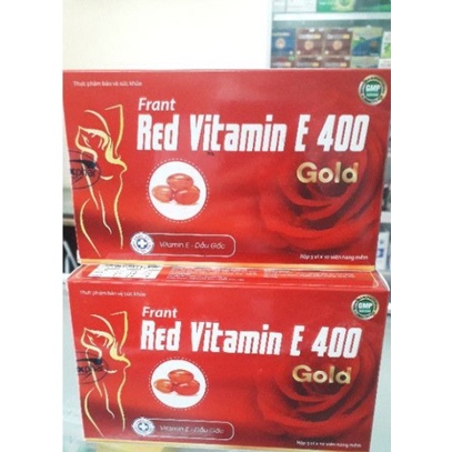 Vitamin E Đo-Dầu Gấc-Hoa Anh Thảo-Lô Hội: RED VITAMIN E 400 Gold