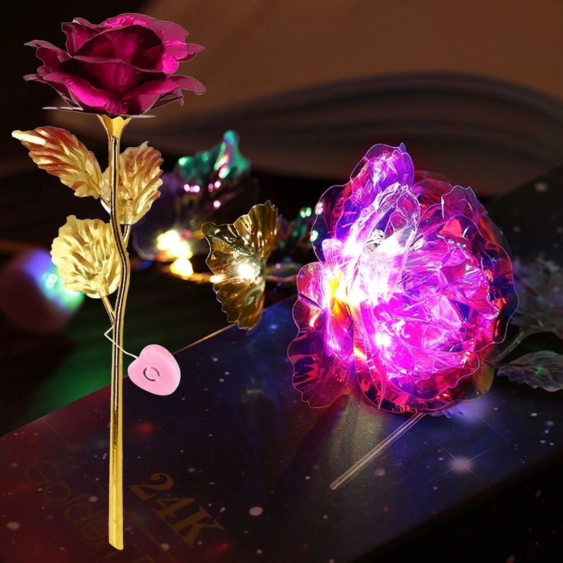 Đèn LED trang trí tiệc cưới hình bông hoa/ trái tim màu vàng hồng lãng mạn