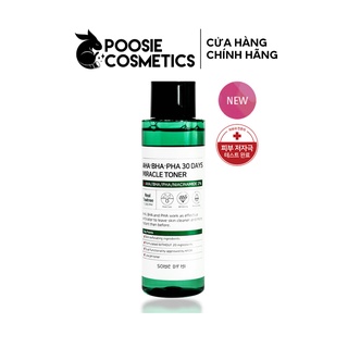 Nước hoa hồng giảm mụn, giảm vết đỏ Some By Mi AHA BHA PHA 30days Miracle toner 150ml
