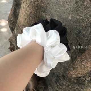 Crunchies - Dây buộc tóc vải satin sang trọng bản to limited