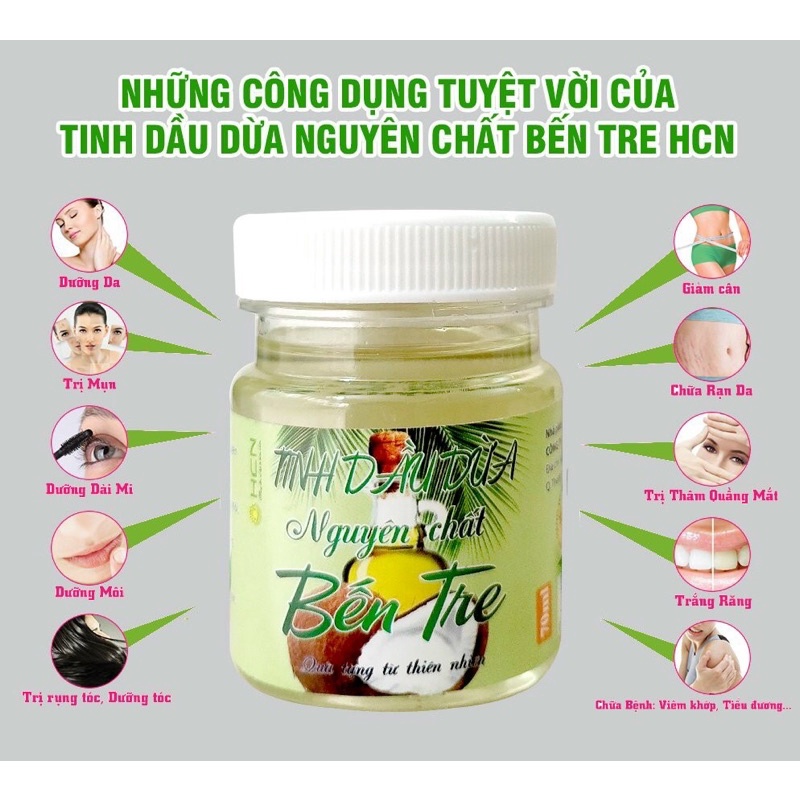 TINH DẦU DỪA NGUYÊN CHẤT BẾN TRE