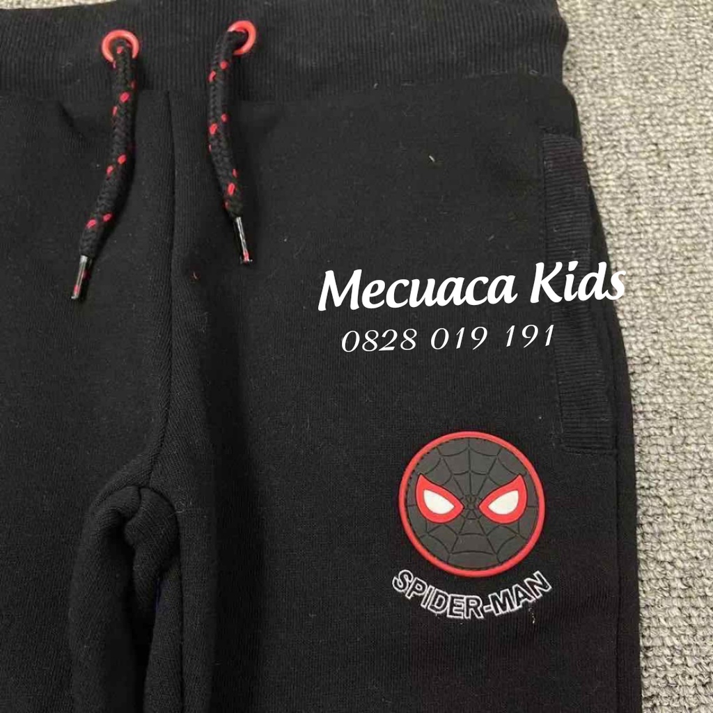 [1.5-8y] Bộ nỉ bông (bán lẻ) quần áo hoddie jogger người nhện/spider man/ siêu nhân cho bé/bé trai hàng đẹp