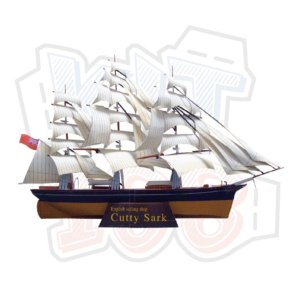 Mô hình giấy Tàu Thuyền Quân sự Cutty Sark