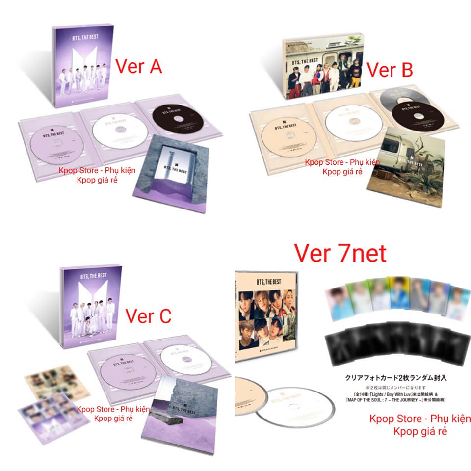 Sẵn - BTS The Best Japan Album - Bộ ảnh nguyên seal