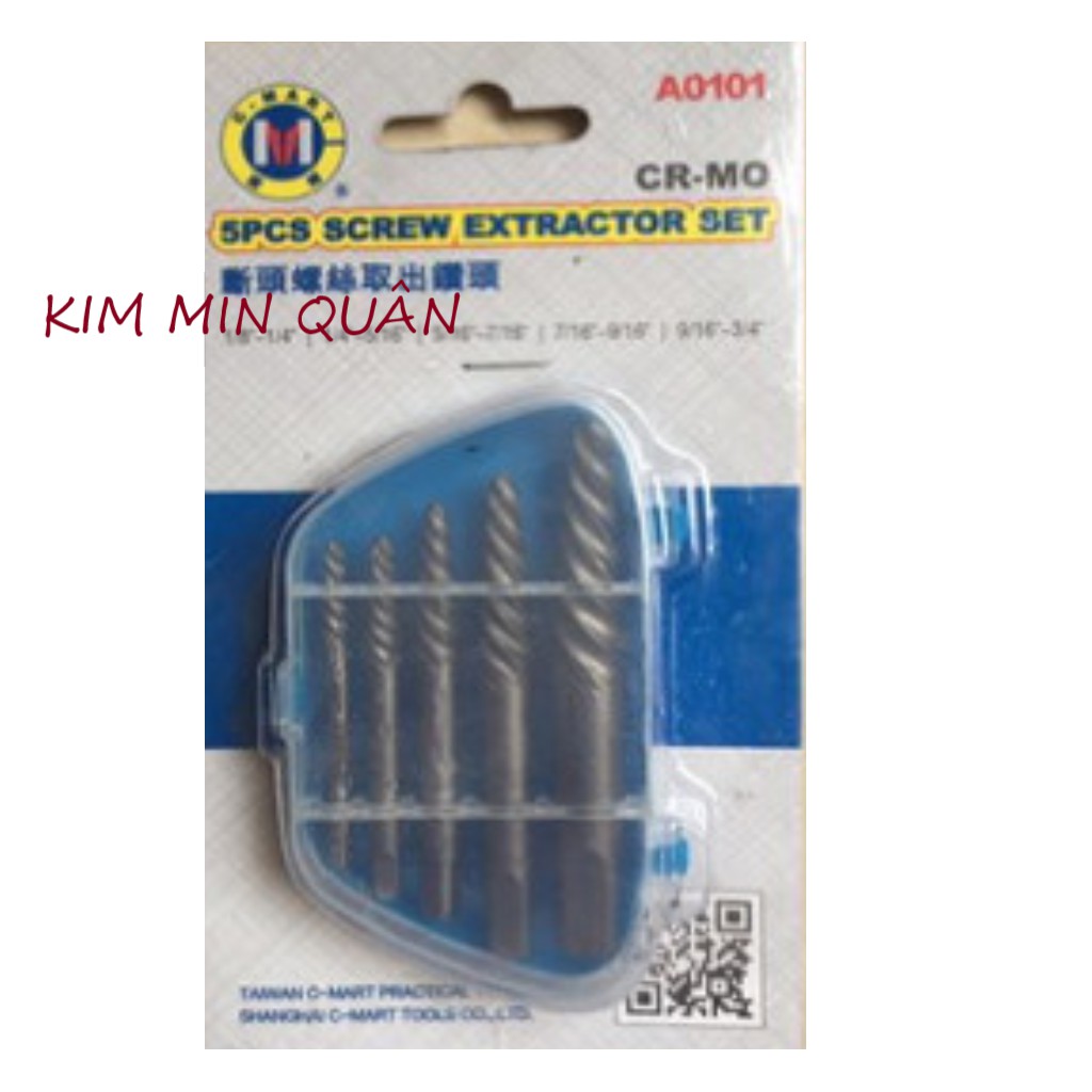 Bộ Lấy Ốc Gãy , Vít Gãy 5 Chi Tiết A0101 CMart