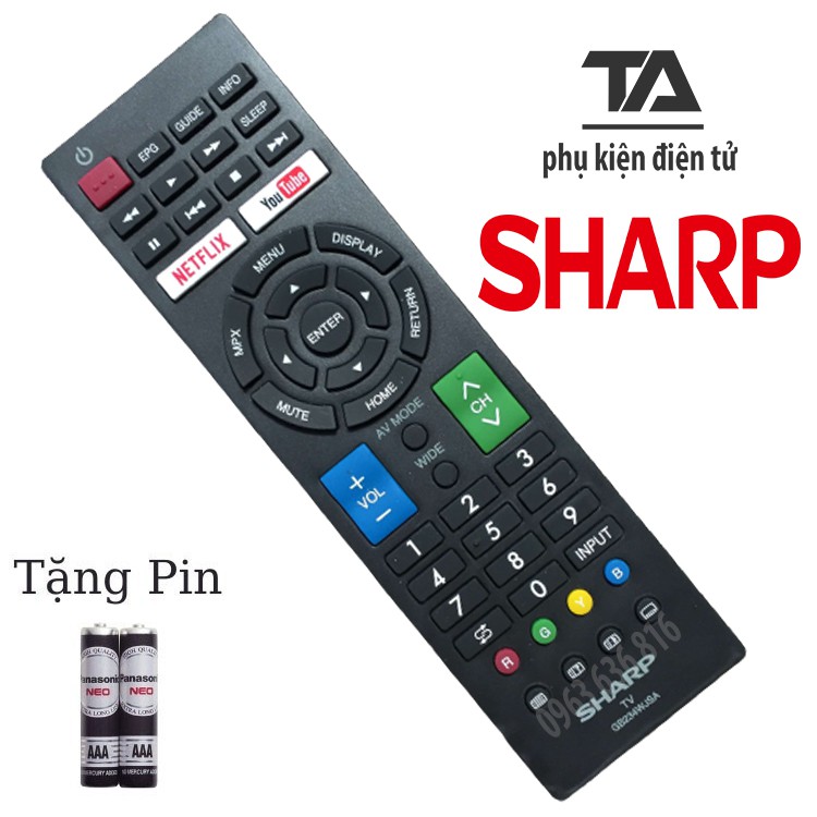 [FREESHIP 50K] ✔ REMOTE ĐIỀU KHIỂN TIVI SHARP SMART - CHÍNH HÃNG