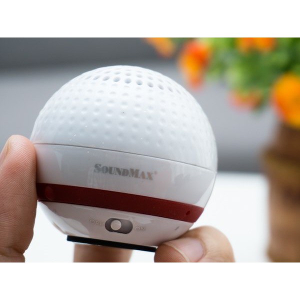 Loa bluetooth SoundMax R100 Thiết kế trái banh gold nhỏ gọn | Shopee Việt  Nam